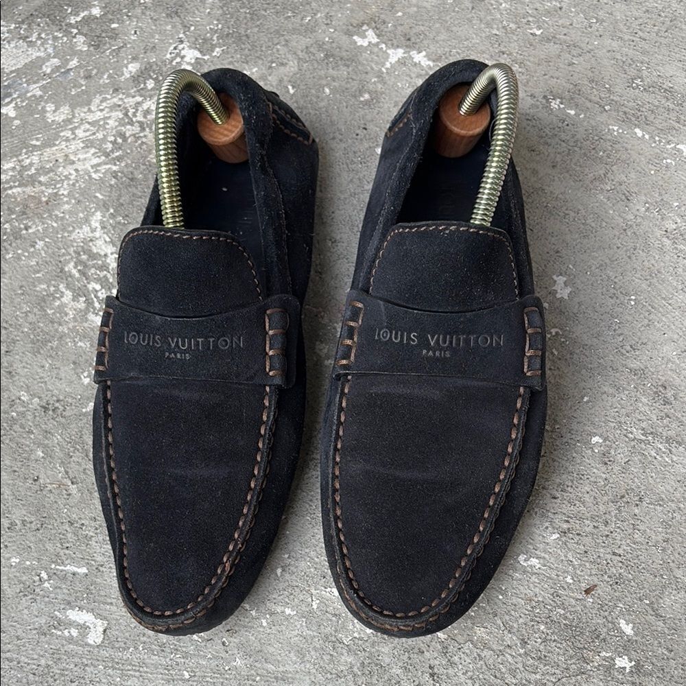 Louis Vuitton suede moccasin, driving shoes